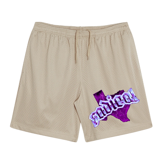 Lonestar Cream Mesh Shorts